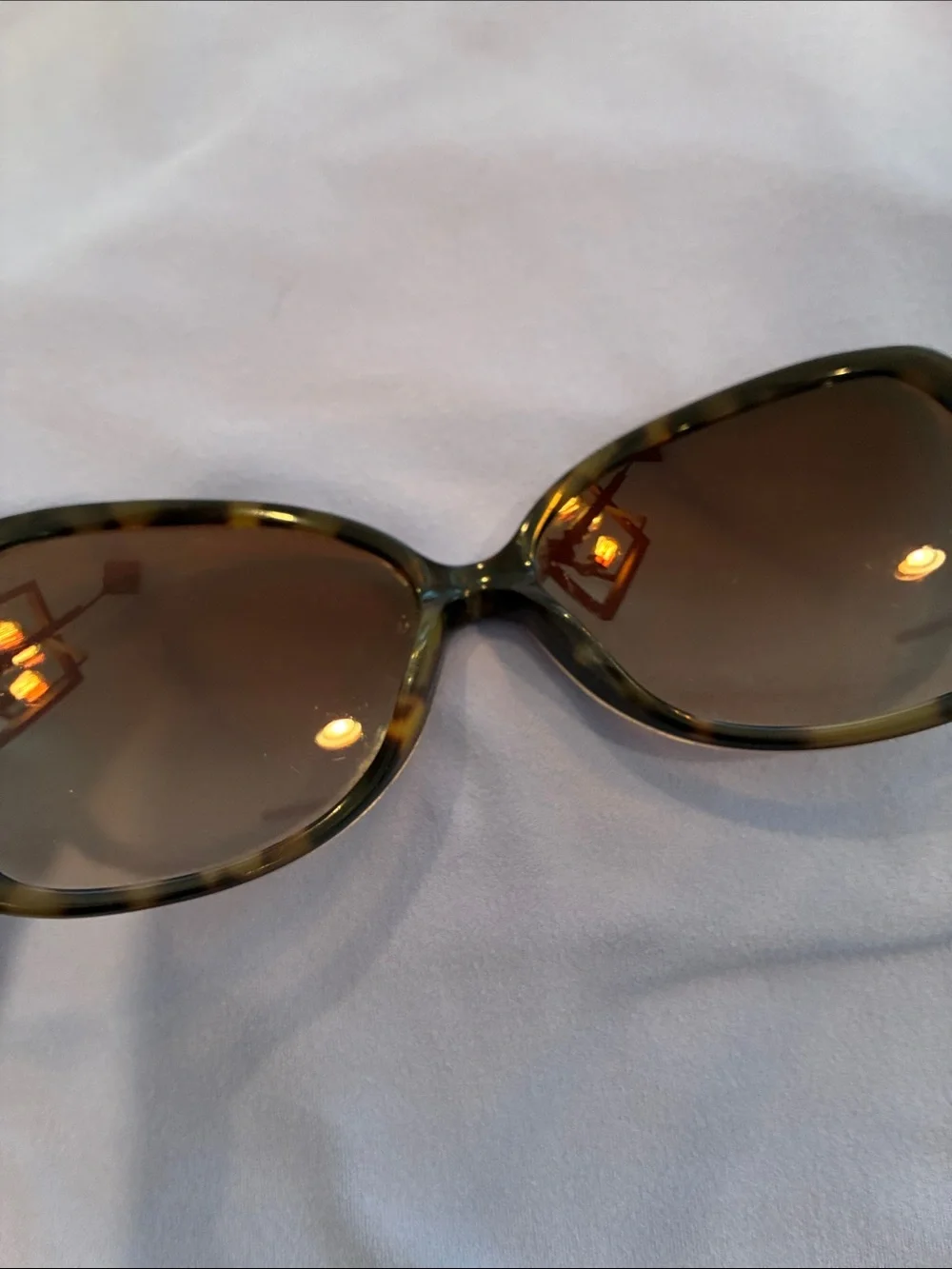 Tory Burch Tortoise Shell Frame Sunglasses with Brown Lenses